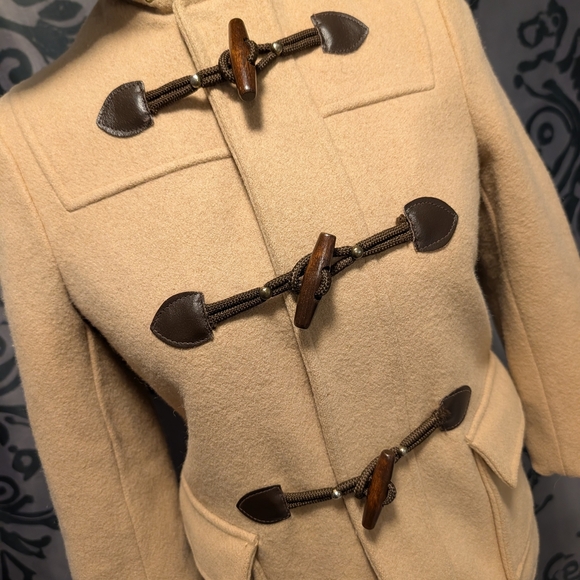 Vintage 1970's Children's Duffle Coat With Wood Toggles- Canadian Made 🍁 - Picture 3 of 7